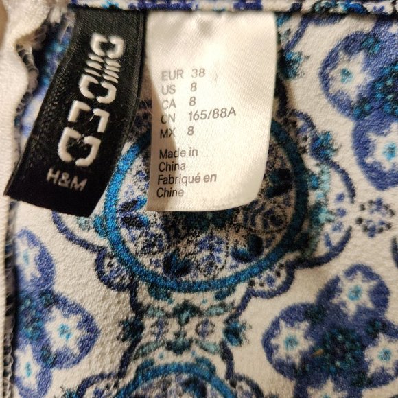 Blue Mini Floral Dress - Picture 4 of 4